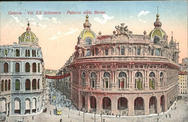 Genova Genua Liguria Via XX Settembre Palazzo della Borsa