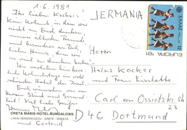 Hersonissou Limenas Chersonisou Maris Hotel Bungalows Strandleben – Bild 2