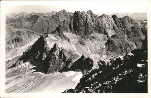 St Anton Arlberg Blick vom Scheibler Verwallgruppe