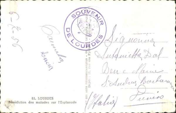 Lourdes Hautes Pyrenees Benediction des malades sur l'Esplanade – Bild 2