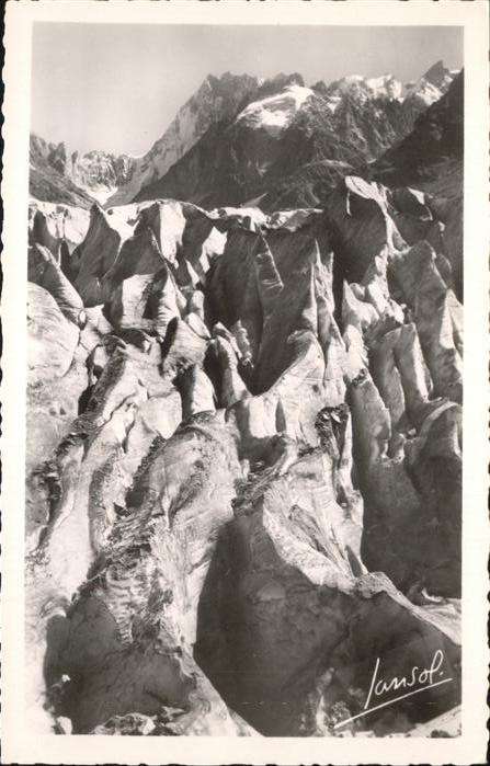 Chamonix Les seracs de la Mer de Glace Gletscher