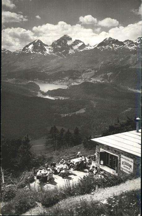 Pontresina Restaurant Unterer Schafberg mit Oberen