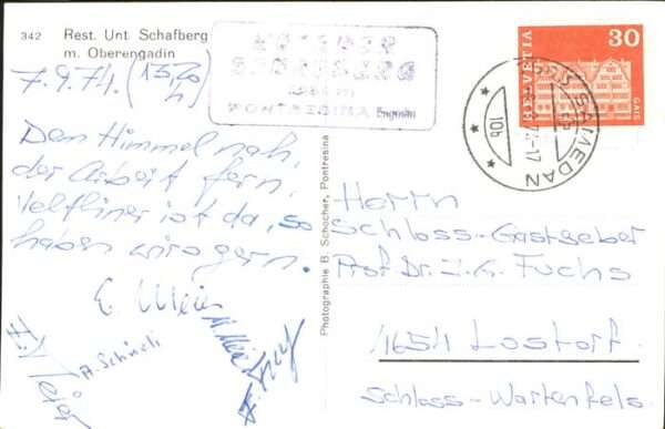 Pontresina Restaurant Unterer Schafberg mit Oberen – Bild 2