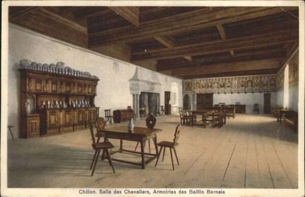 Chillon Chateau Salle des Chevaliers Armoiries