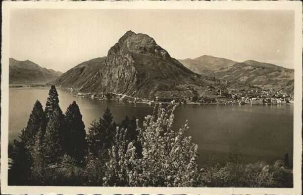 Lugano TI Lago de Lugano Monte San Salvatore