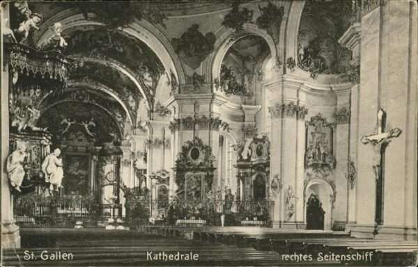 St Gallen SG Kathedrale rechtes Seitenschiff