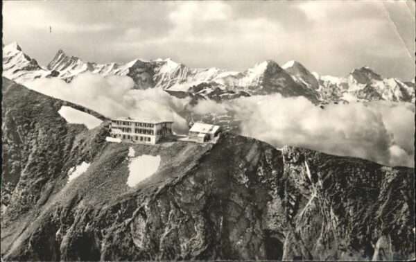 Brienzer Rothorn BE Berggasthof Fliegeraufnahme Berner Alpe
