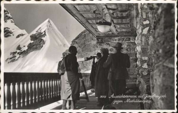 Jungfraujoch Aussichtsterrasse Blick zur Mathildensp