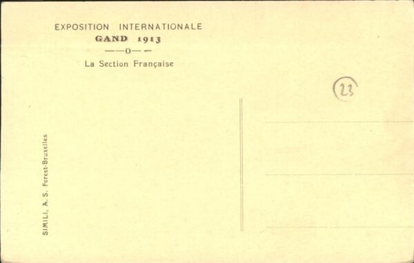 Exposition Universelle Gand 1913 Section Francaise – Bild 2