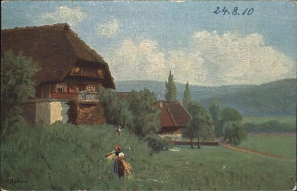 Kuenstlerkarte E. Marbero Nr. III Schwarzwald