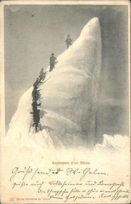 Bergsteigen Klettern Ascension d_un Serac