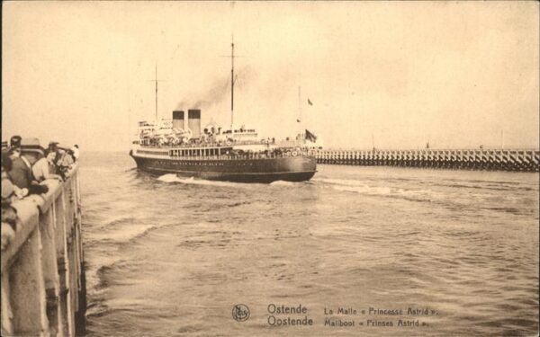 Dampfer Oceanliner Ostende La Malle Princesse Astrid