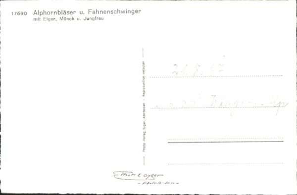 Alphorn Fahnenschwinger Schweiz – Bild 2