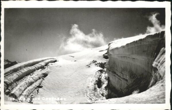 Gletscher Vue d_une cravasse