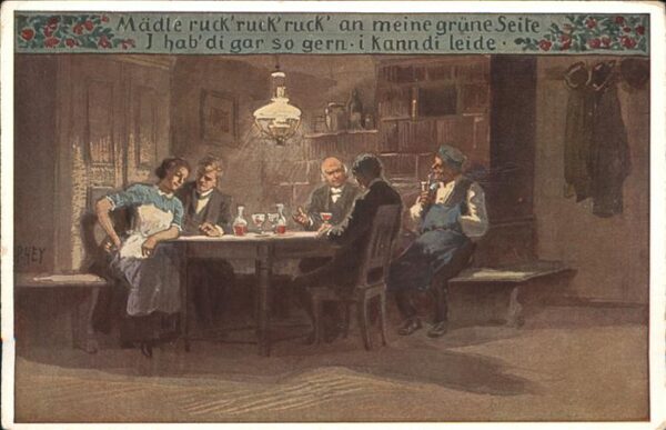 Liederkarte Paul Hey Nr. 67 Mädle ruck ruck ruck