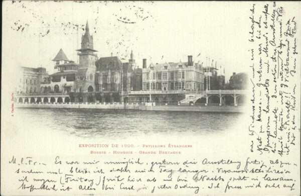 Exposition Universelle Paris 1900 Pavillons Etrangers Bosnie Hongrie Gran