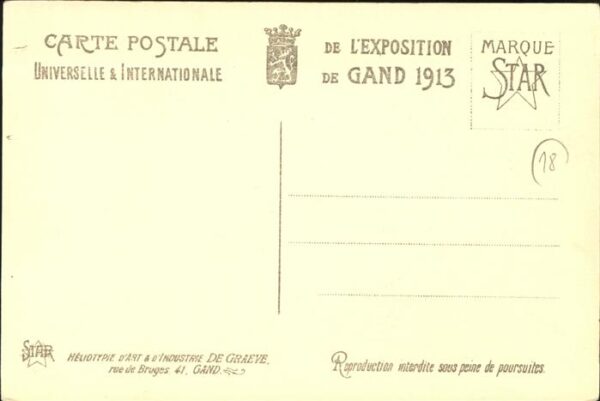 Exposition Universelle Gand 1913 Cour d_Honneur Section Anglaise – Bild 2