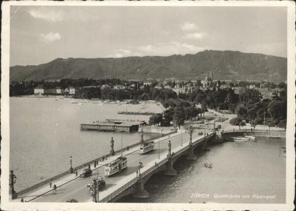 Strassenbahn Zürich Quaibrücke Alpenquai