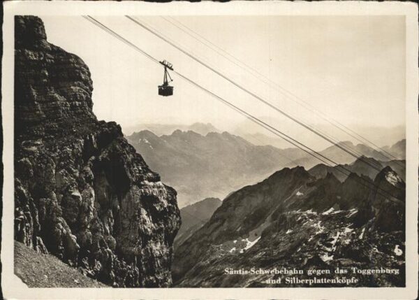 Seilbahn Säntis Toggenberg Silberplattenköpfe