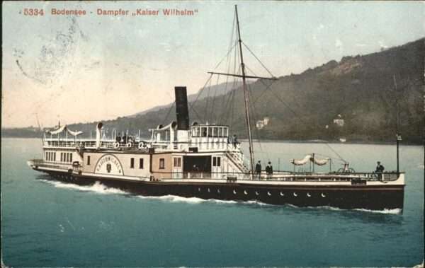 Dampfer Seitenrad Kaiser Wilhelm Bodensee
