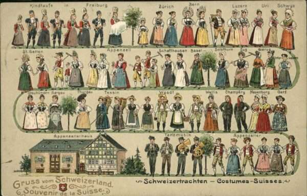Trachten Schweiz St. Galllen Appenzell Genf Zug