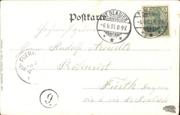 Kleeblatt-Litho Schwarzwald Trachten Gutach Neustadt – Bild 2