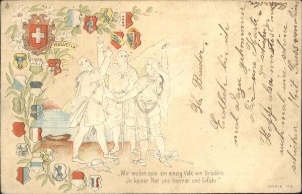 Tell Wilhelm Rütlischwur Schweiz Wappen