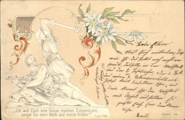 Tell Wilhelm Edelweiss Litho