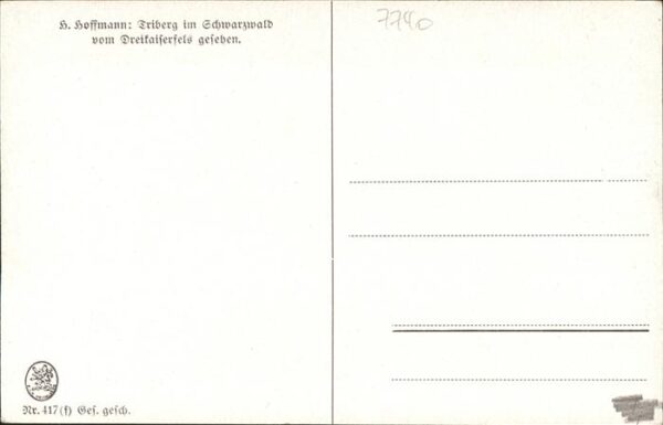 Hoffmann Heinrich Triberg im Schwarzwald Nr. 417 – Bild 2