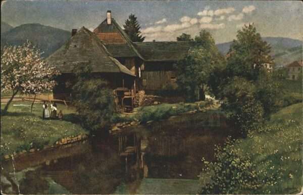 Hoffmann Heinrich Schönau Schwarzwald Altes Haus an der W