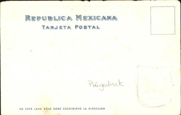Briefmarken auf Postkarte Mexico Wappen – Bild 2