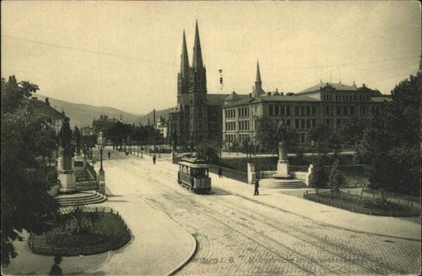 Strassenbahn Freiburg i. Br. Kaiserbrücke Johanneski