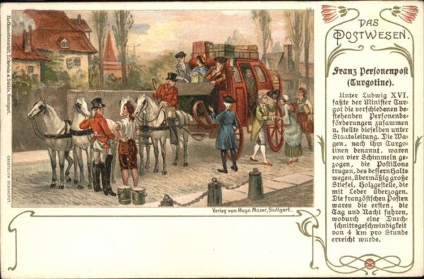 Post Pferdekutsche Franz Personenpost Turgot
