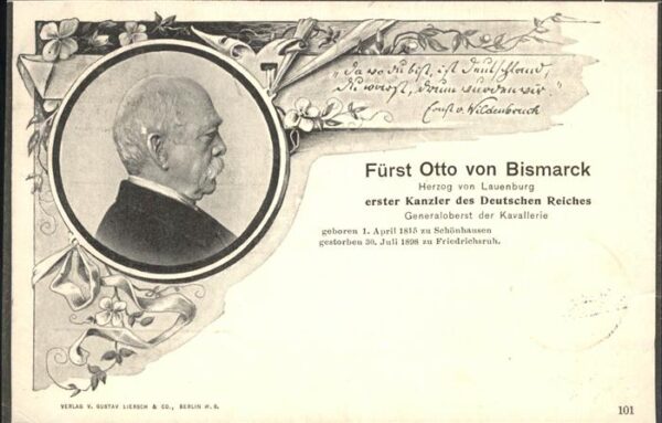 Bismarck Generaloberst Kavallerie