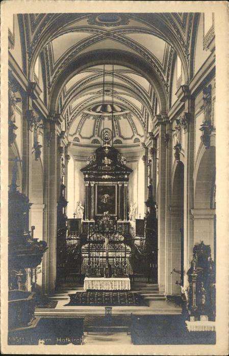 Luzern LU Hofkirche Innen Altar