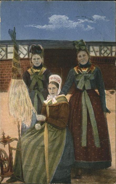 Spinnen Handwerk Tracht Elsässer