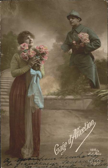 Soldatenpoesie Gage d Affection Blumen