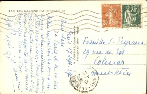 Exposition Internationale Paris 1937 Les Bassins du Trocadero – Bild 2