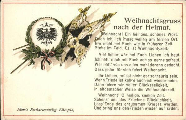 Schwarz Weiss Rot Weihnachtsgrüsse Fahnen Wappen