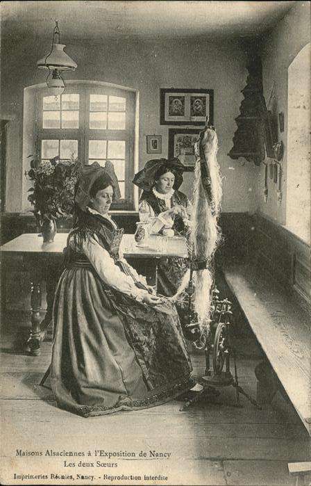 Spinnen Handwerk Tracht Maisons Alsaciennes Nancy
