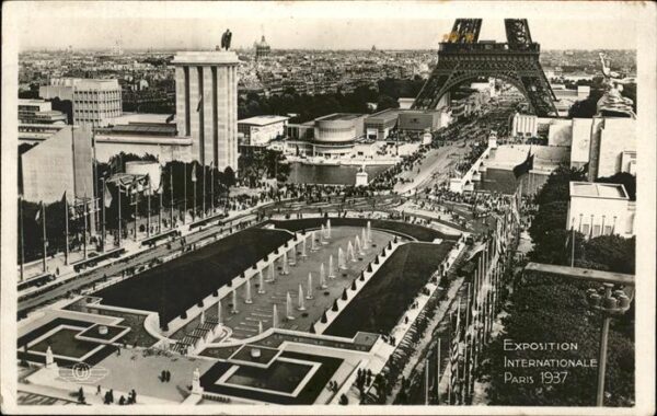 Exposition Internationale Paris 1937 Fliegeraufnahme Paris