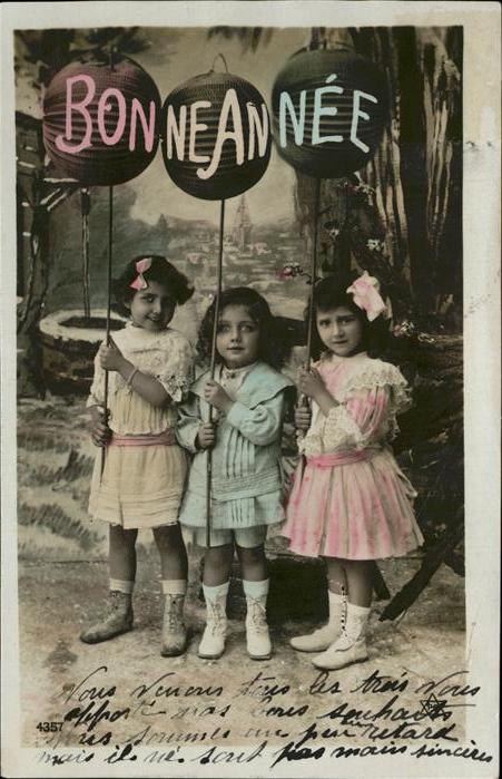 Glueckwunsch Bonne Annee Kinder