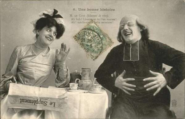 Zeitung Mönch Humor Une bonne histoire