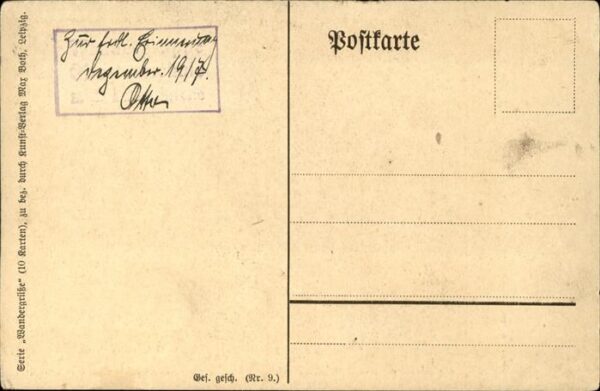Wandern Gitarre Künstlerkarte Nr. 9 Michaelis 1 – Bild 2