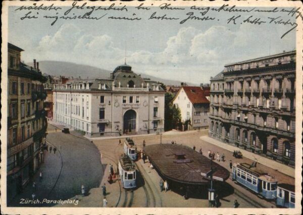 Strassenbahn Zürich Paradeplatz