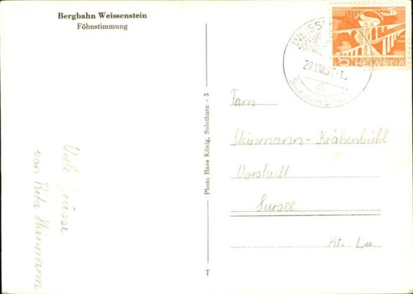 Sessellift Bergbahn Weissenstein Föhnstimmung – Bild 2