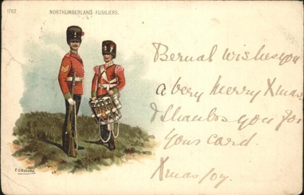 Soldatenportrait Northumberland Fusiliers Trompete
