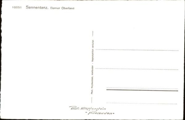Tanz Taenzer Sennetanz Berner Oberland – Bild 2