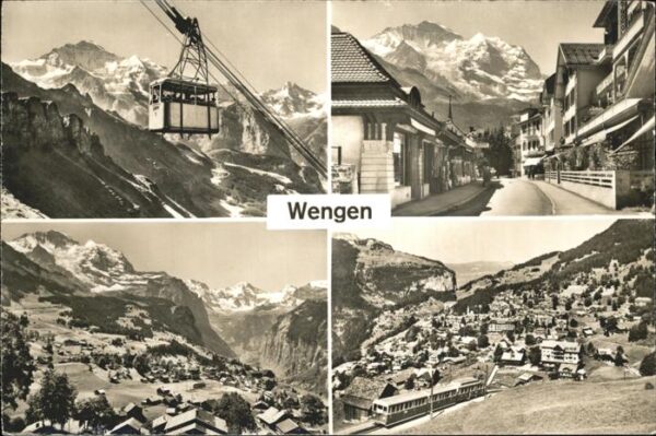 Seilbahn Wengen Eisenbahn Photoglob-Wehrli Nr. 8
