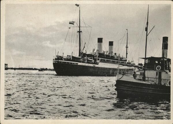 Dampfer Oceanliner Hamburg Hafen